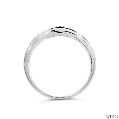 WD791 แหวนเพชรเม็ดเดียว แรขนแมว