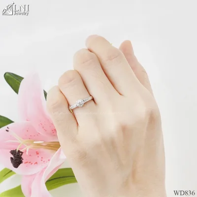 รูปมือ WD836 แหวนเพชรล้อม รูปมือ WD836 แหวนเพชรล้อม