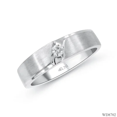 ND8702 แหวนเพชรเม็ดเดียว แรขนแมว