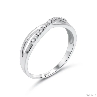 WD913 แหวนเพชรแถว