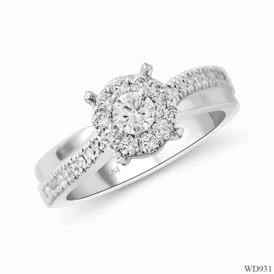 WD931 แหวนเพชรล้อม