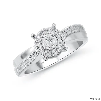 WD931 แหวนเพชรล้อม