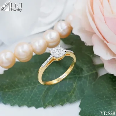 YD528 แหวนเพชรกระจุก YD528 แหวนเพชรกระจุก