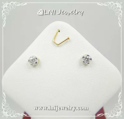 YD610 ต่างหูเพชรเม็ดเดียว YD610 ต่างหูเพชรเม็ดเดียว