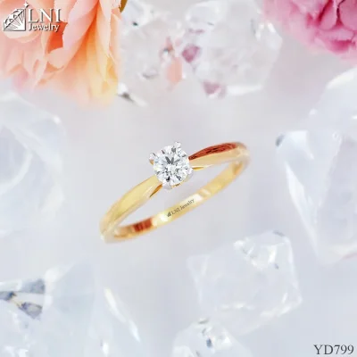YD799 แหวนเพชรเม็ดเดียว เตยหัวใจ YD799 แหวนเพชรเม็ดเดียว เตยหัวใจ