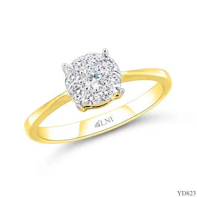 YD823 แหวนเพชรกระจุก YD823 แหวนเพชรกระจุก