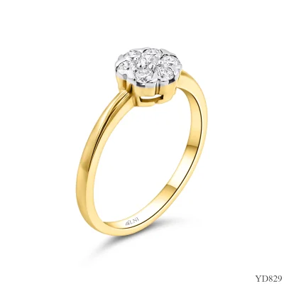 YD829 แหวนเพชรกระจุก YD829 แหวนเพชรกระจุก
