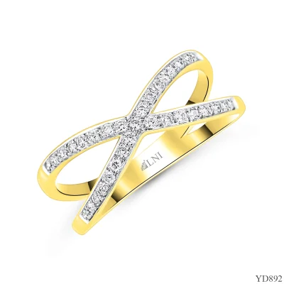YD892 แหวนเพชรไขว้ X-Cross YD892 แหวนเพชรไขว้ X-Cross
