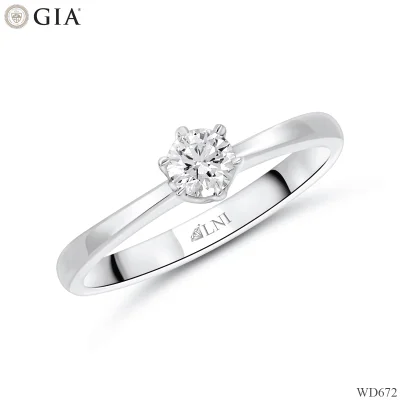 WD6718 แหวนเพชร GIA