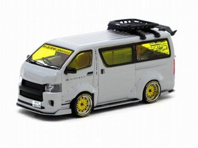 Toyota Hiace Widebody Grey with roof rack