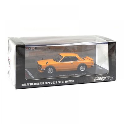 Nissan Skyline 2000 GT-R KPGC10 Orange Malaysia Diecast Expo 2023