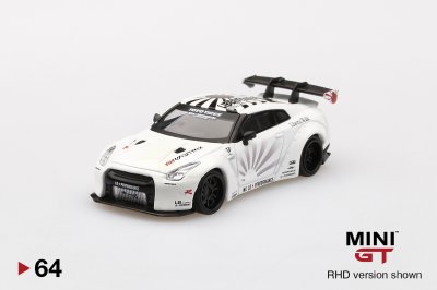 (Chase) LB★WORKS Nissan GT-R (R35) Type 1 , Rear Wing ver 1+2 White