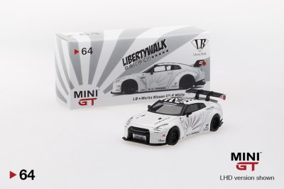 (Chase) LB★WORKS Nissan GT-R (R35) Type 1 , Rear Wing ver 1+2 White