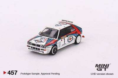 Lancia Delta HF Integrale Evoluzione 1992 Rally MonteCarlo Martini Racing 4 Cars Set