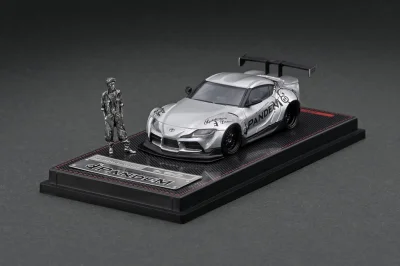 PANDEM Supra A90 Silver With Mr. Miura metal figurine