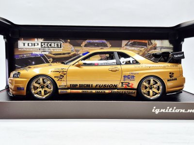 TOP SECRET 34GT-R (BNR34) Gold +  RB26 Engine