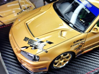 TOP SECRET 34GT-R (BNR34) Gold +  RB26 Engine