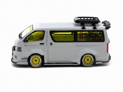 Toyota Hiace Widebody Grey with roof rack