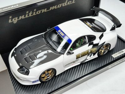 TOP SECRET GT300 Supra (A80) สีขาว | สเกล 1:18 (IG3744)