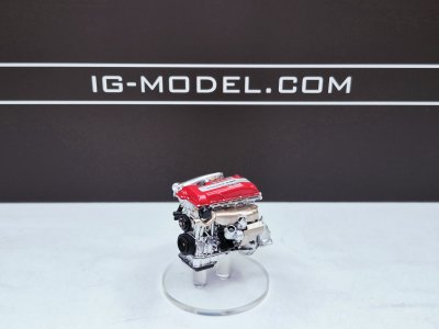 VERTEX S13 Silvia สีขาว/ทอง พร้อมเครื่องยนต์ SR20 | สเกล 1:18 (IG3589)