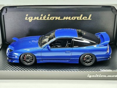 Ignition Model 1/18 Nissan 180SX Type X (RPS13) Blue Metallic