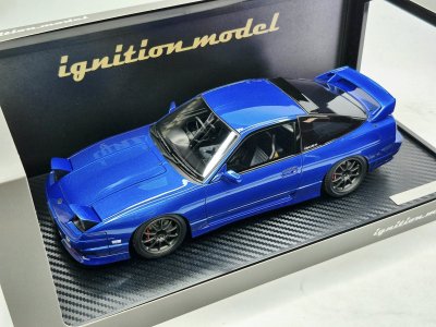 Ignition Model 1/18 Nissan 180SX Type X (RPS13) Blue Metallic