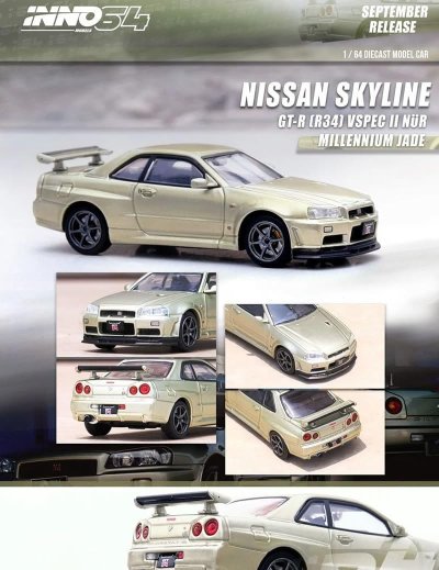 Nissan Skyline (R34) V-Spec II Nur Millennium Jade