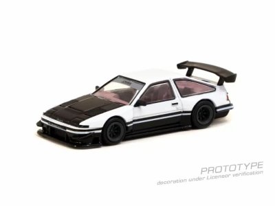 Toyota Sprinter Trueno AE86 Widebody by Jon Sibal White / Black
