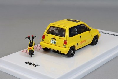 HONDA CITY TURBO II Yellow With MOTOCOMPO