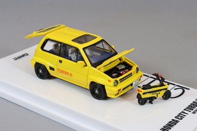 HONDA CITY TURBO II Yellow With MOTOCOMPO