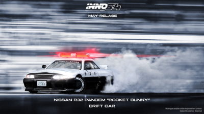 Nissan Skyline GT-R R32 Pandem Japan Police Livery Drift Car