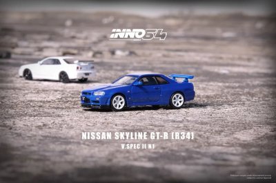 Nissan Skyline GT-R R34 V-Spec Mine's (Blue)