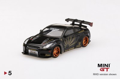 LB WORKS Nissan GT-R (R35) Black w/ Copper Wheel