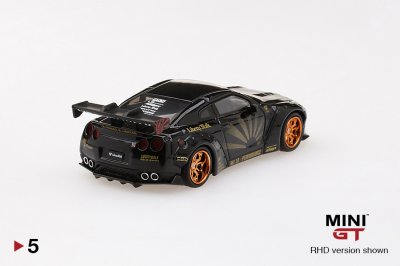 LB WORKS Nissan GT-R (R35) Black w/ Copper Wheel