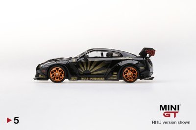 LB WORKS Nissan GT-R (R35) Black w/ Copper Wheel