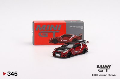 LB WORKS Nissan GT-R R35 Type 2, Rear Wing ver 3 , Red, LB Work Livery 2.0