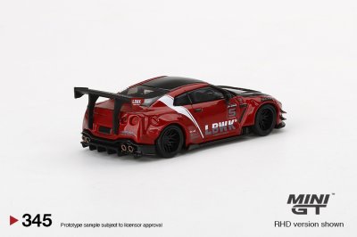 LB WORKS Nissan GT-R R35 Type 2, Rear Wing ver 3 , Red, LB Work Livery 2.0