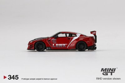 LB WORKS Nissan GT-R R35 Type 2, Rear Wing ver 3 , Red, LB Work Livery 2.0