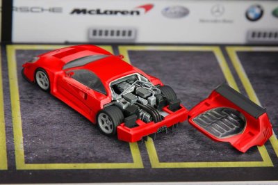 Ferrari F40 LM Red With Removable Engine Bonnet
