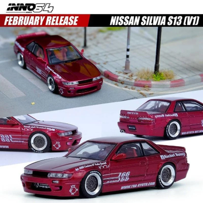 Nissan Silvia S13 (V1) "Pandem / Rocket Bunny" Red Metallic