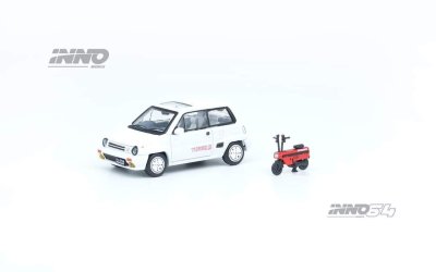 Honda City Turbo II White With Red Motocompo