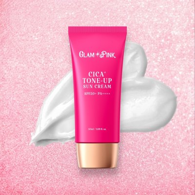 Glam Pink CICA+ Tone-Up Sunscreen 50 ml, SPF 50+ PA++++