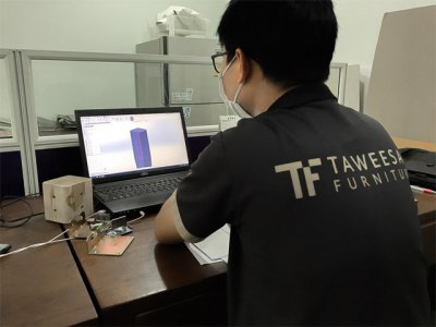  งานการออกเเบบของ TF เเละการวางเเผนร่วมกันของทีมงาน TF