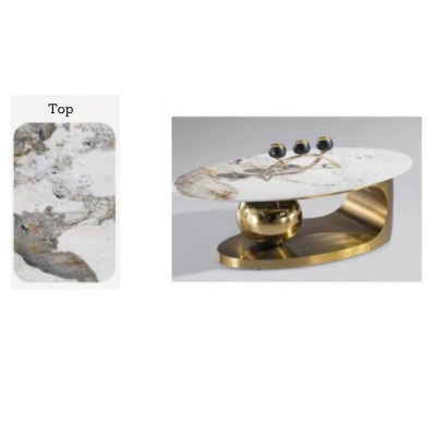 โต๊ะกลาง TB1141(Gold) Dim L120xW70xH41 cm