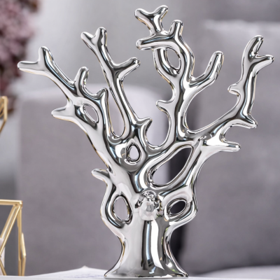 ของตกแต่งบ้าน HC359 Dim L25xH30 cm สีเงิน