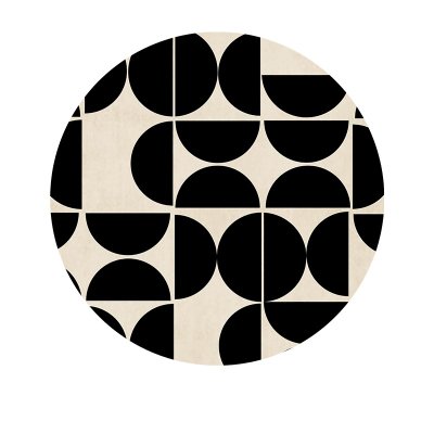 Soft round carpet 09 ขนาด 200 cm V1