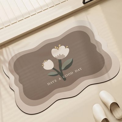 Doormat Carpet 11 ขนาด 40 x 60 cm น้ำตาล