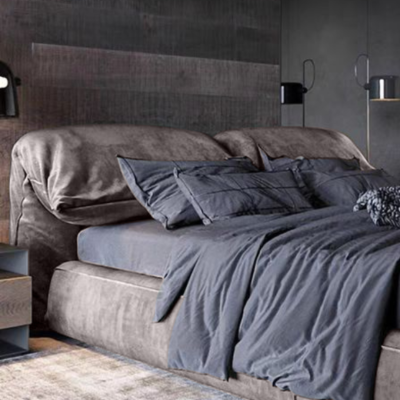เตียงนอน DC939 Gray Dim 6 ft: L212xW235xH88 cm