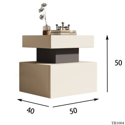 โต๊ะข้าง TB1004 Dim L50xW40xH50 cm