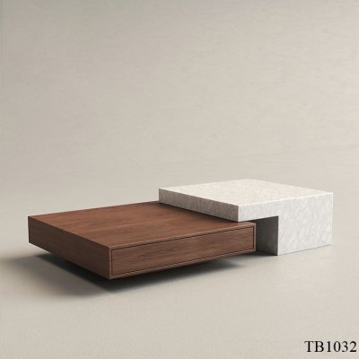 โต๊ะกลาง TB1032 Dim L135-160xW90xH32 cm